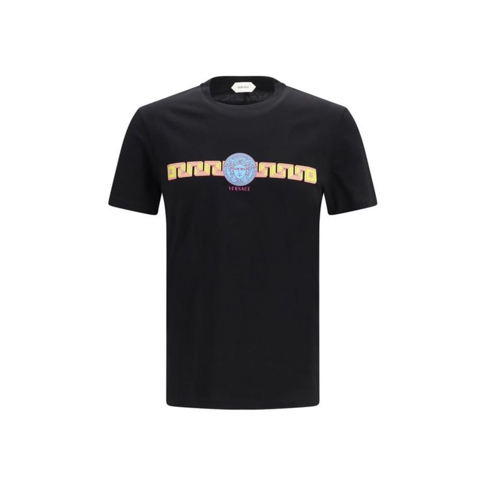 Versace Black Cotton Men's T-Shirt